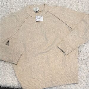 2/$30 American eagle men’s Cream Knit sweater size small NWT